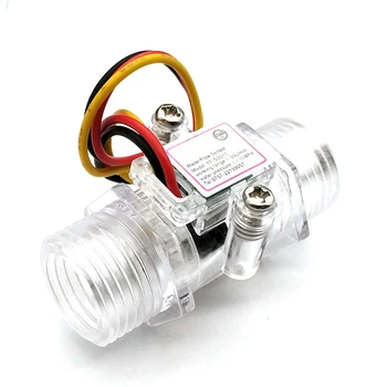 

Water Flow Meter Flowmeter Hall Flow Sensor Indicator Counter Caudalimetro G1/2 0.5-25L/min 1.2MPa F=6*Q Flow Sensor