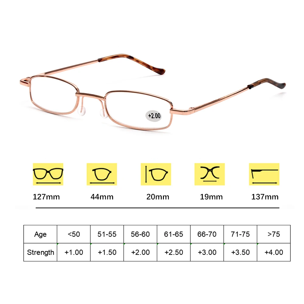 Унисекс очки для чтения с случайным цветным металлическим корпусом трубки для мужчин и женщин, пресбиопические очки+ 1,0 1,5 2,0 2,5 3,0 4,0