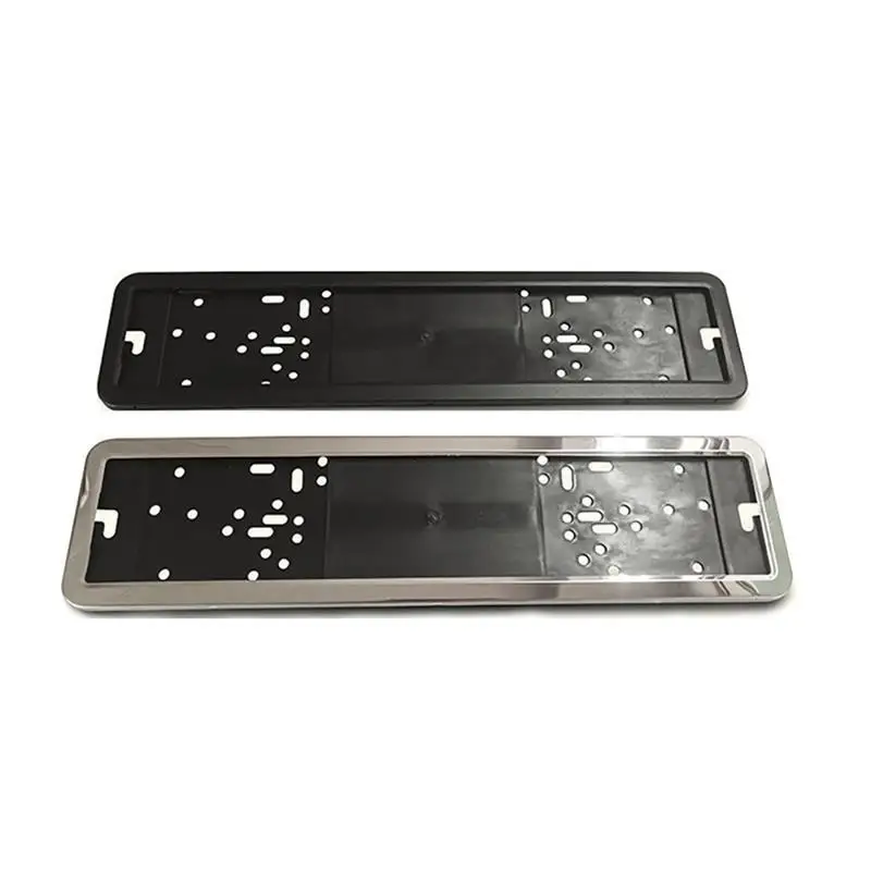 Onever Car License Plate Frame Number Plate Holder Stainless Steel With 8 Security Pins European German Russian 8K Premium 1pcs