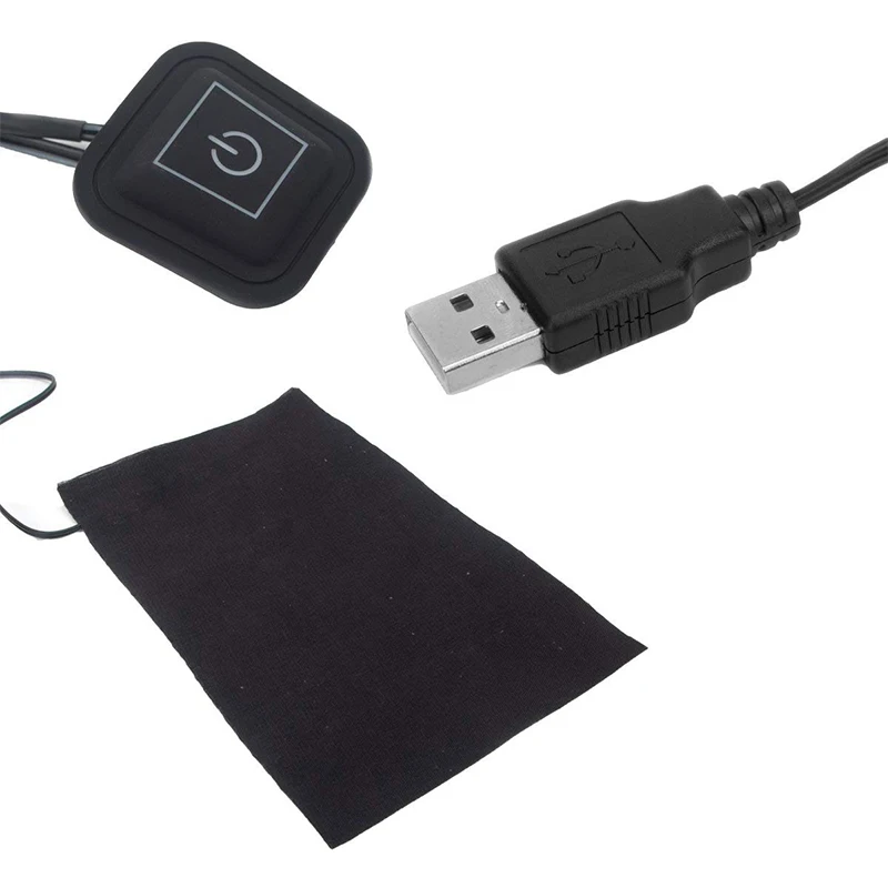 Зарядка через USB одежда грелку 5V электрический нагревательный элемент с 3