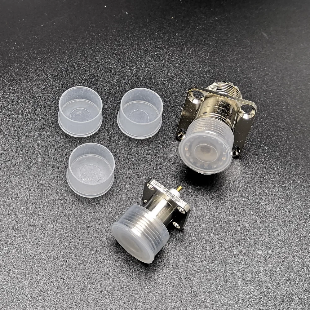 L16 N Type Connector Protective Cover Dust Cap Compatible SL16 UHF SO239 RF Connector 50Pcs/Lot