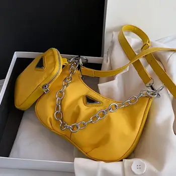 

Elegant Female Chain Tote bag 2020 Summer New High-quality PU Leather Women's Designer Handbag Casual Shoulder Messenger Bag