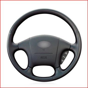 

Black Faux Leather Steering Wheel Cover for Hyundai Sonata 1999 2000 2001 2002 2003 2004 2005 Parts