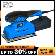 PROSTORMER 240 Вт лист отделочный шлифовальный станок 7 Переменная скорость 230 В сбора пыли электрический шлифовальный станок полировщик 20 шт 90x187 мм наждачные бумаги