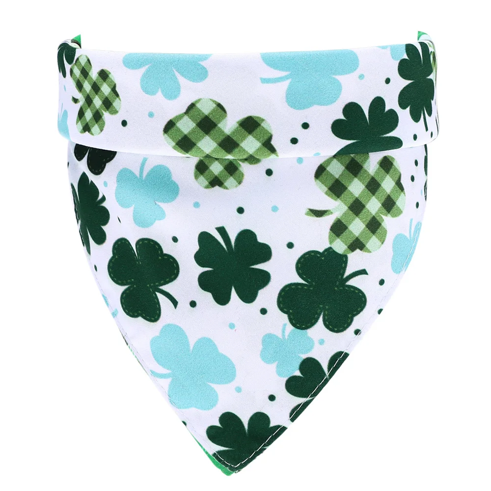 Dog Bandana for St Patricks Day Bandanas Triangle Bibs Scarf Accessories for Small Medium Large Dogs Cats Pets Irish festival