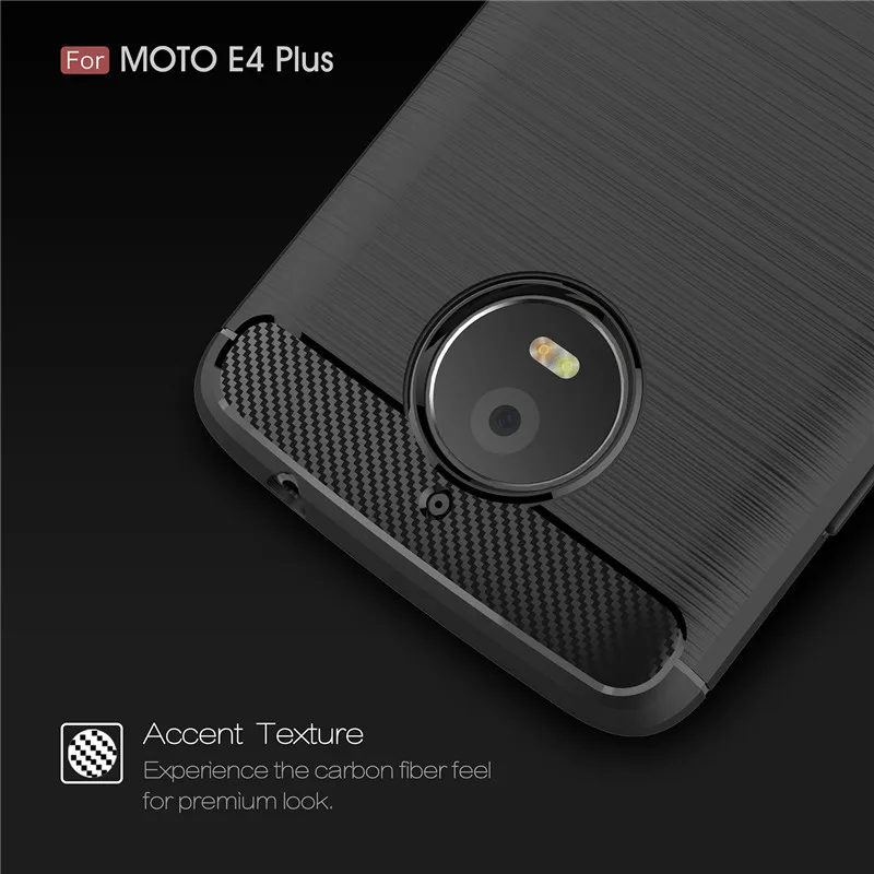 Для Moto E4 Plus чехол из углеродного волокна для MotoE4 силиконовые чехлы lenovo Motorola E 4 E4Plus