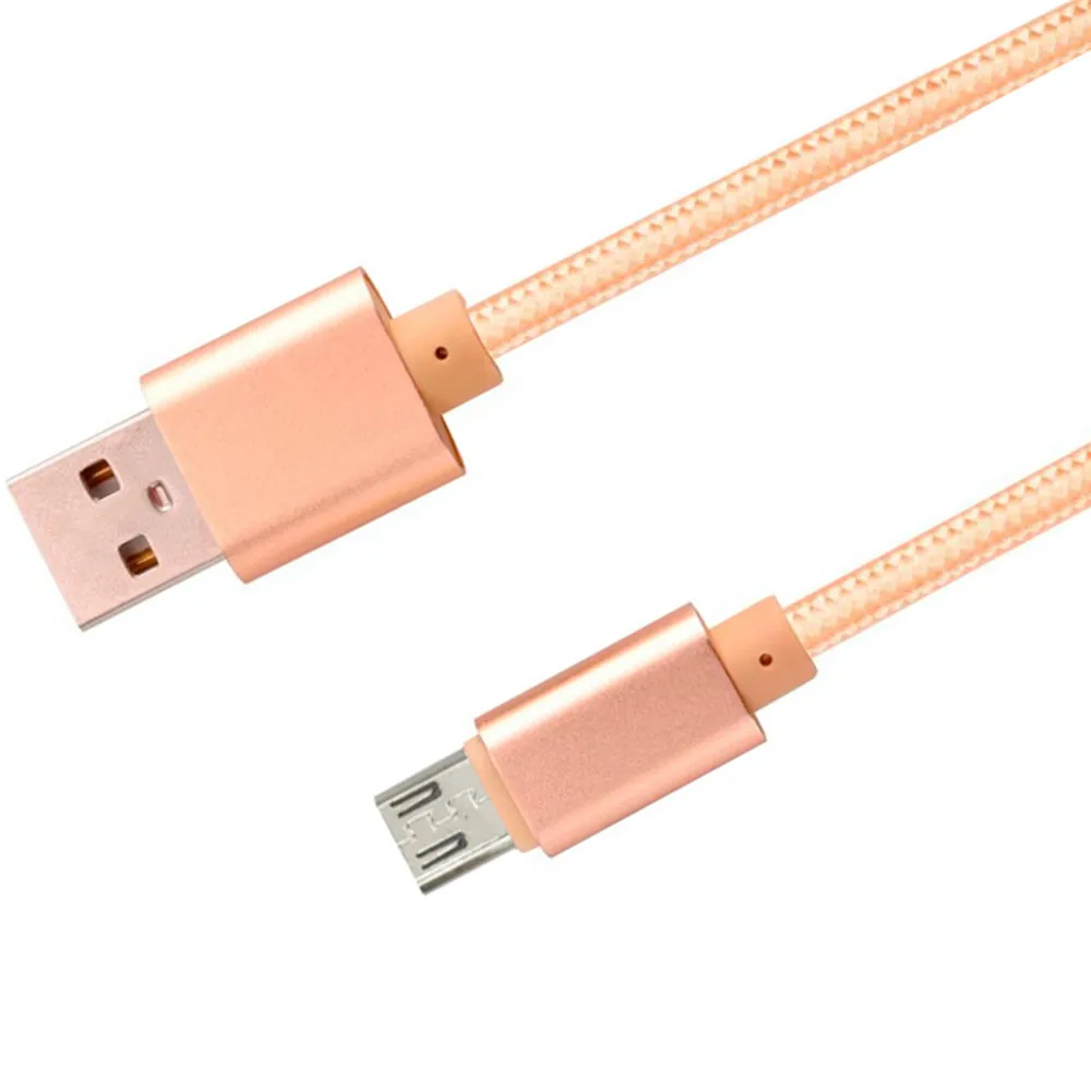 Высокое качество микро USB 1 м автоматическое отключение быстрой зарядки нейлон