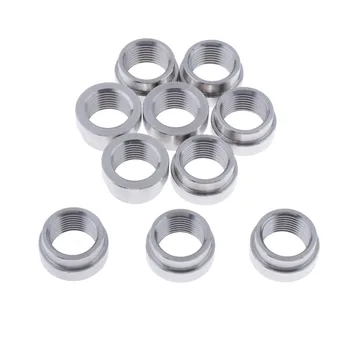 

10pcs M18x1.5 O2 Oxygen Sensor Weld On Bung Plug Wide band Nut Bolt Plug Kit
