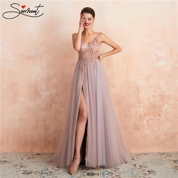 

Formal Dress Women Elegant Floral Print A-Line Empire Chiffon V-Neck Suitable for Evening Parties Romantic Occasions