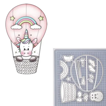 

Lovely Unicorn Metal Cutting Dies DIY Scrapbooking Embossing Stencil Cards Decorative Craft 2020 Rainbow Pentagram Dies