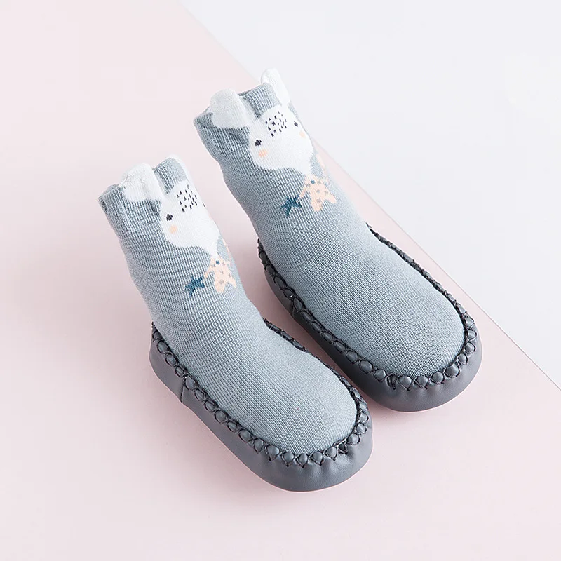 Children socks-06 Детские носки-тапочки с героями мультфильмов для девочек и мальчиков, Нескользящие хлопковые носки с мягкой подошвой, ходунки для малышей, детские носки-тапочки для малышей - Цвет: Children socks-06