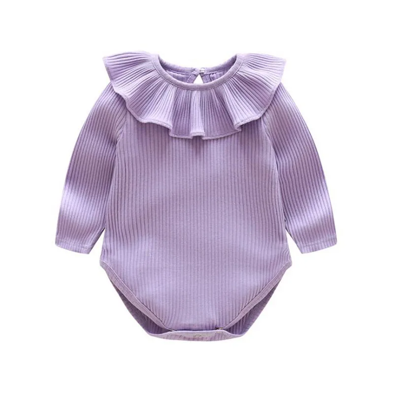 Детское боди для близнецов, детская одежда, хлопковые Ползунки для новорожденных, ползунки для девочек 6-18, Детские боди - Цвет: Purple