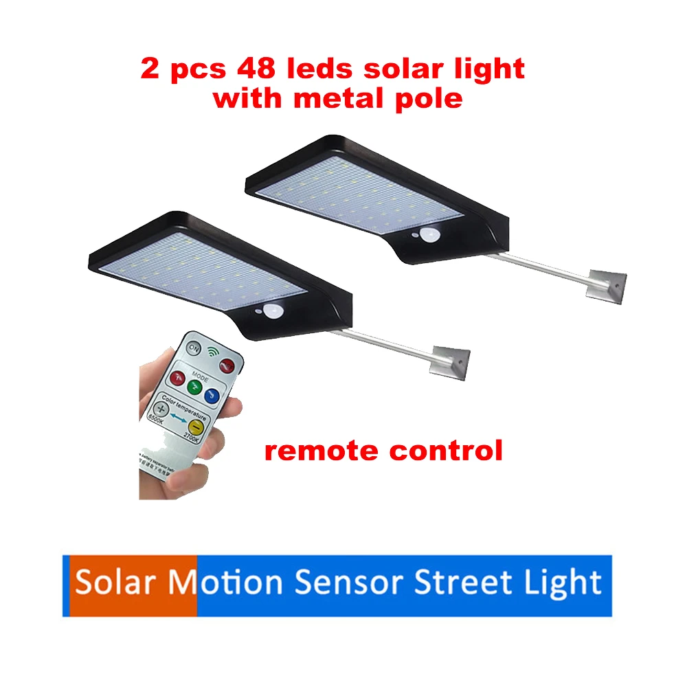

2/4pcs Outdoor lighting Solar Power Wireless Pir Motion Sensor Wall Street Lamp Waterproof for Road Garden Path Night Security L