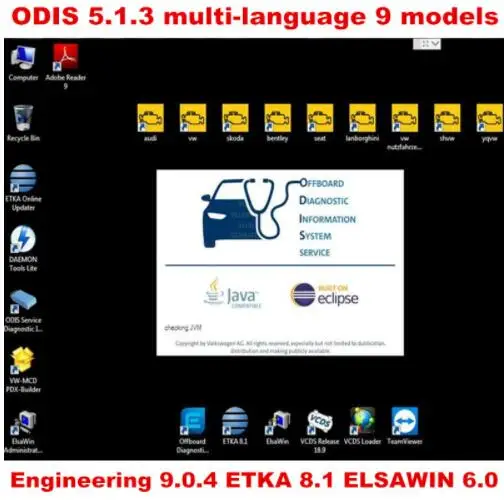 

lowest Vas 5054A Odis 5.13 Software with Engineer 9.04 EKA 8 and Elawin 5.3 VASPC 19.01FVAG ODIS HDD/ SSD Support online login