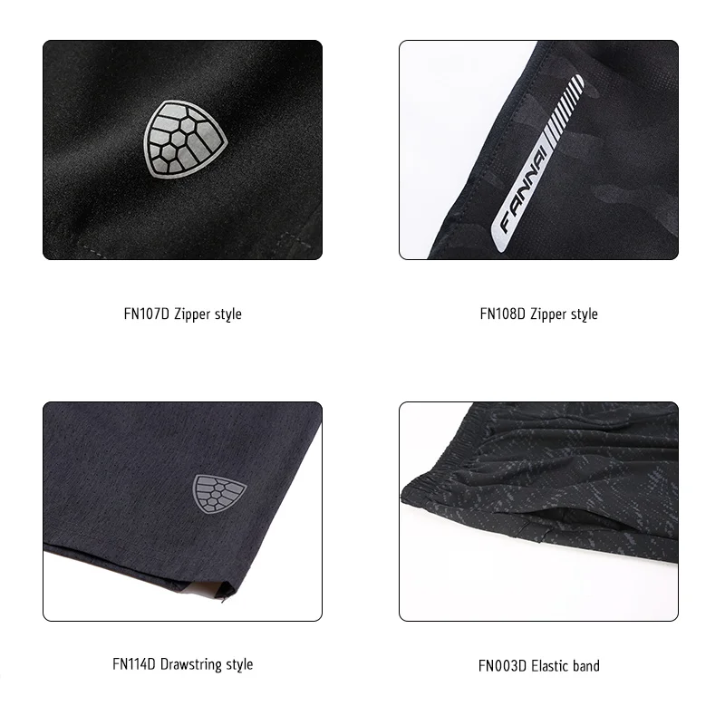 FANNAI Men Training Running Shorts Gym Sport Shorts Marathon Quick Dry Fit Fitness Plus Running jogging Short Pants Workout