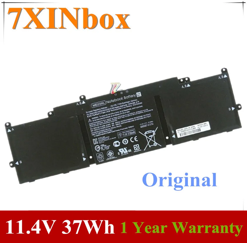7 Xinbox 11.4V 37Wh Me03Xl Batteria Del Computer Portatile Per Hp Flusso 11 13 Serie Di Notebook 787089-421 787521- 005 Hstnn-Ub6M 3Icp5/57/81