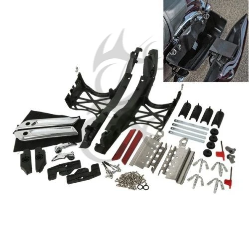

One Touch Saddlebag Latch Lid Hardware Cover For Harley Electra Street Glide 14-18