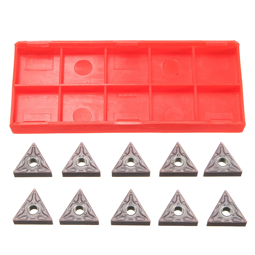 

10Pcs CNC Milling Carbide Inserts Blade Lathe Turning Tool Rod Industrial Lathe Tools