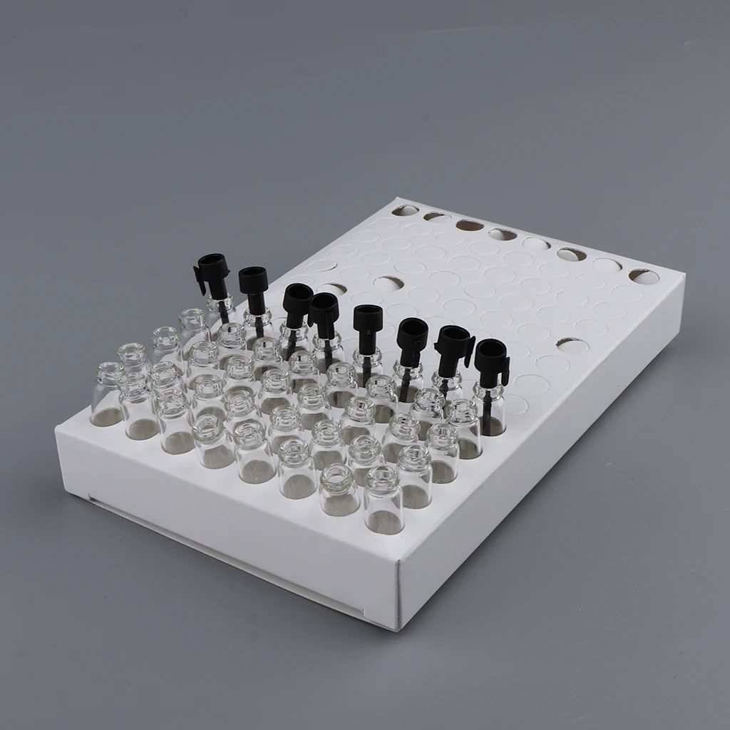 2ml 104Pcs Mini Sample Glass Travel Perfumes Bottles Vials with Plastic Caps