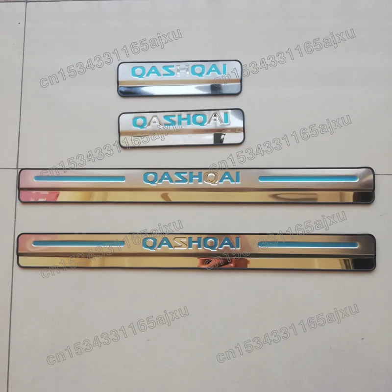

Накладка на порог, Накладка на порог из нержавеющей стали, педаль, стикер для стайлинга автомобиля, автомобильные аксессуары для Nissan Qashqai J10 J11 2007-2019