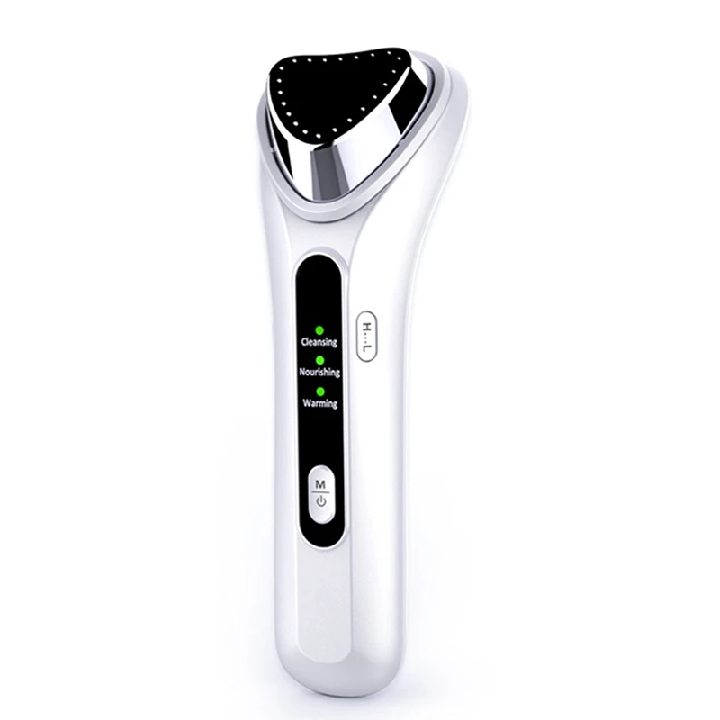 Electric Ultrasonic Facial Beauty Device Ionic Face Cleaner Anti Wrinkle Removal Skin Care Device Face Lift Tighten Beauty Tool