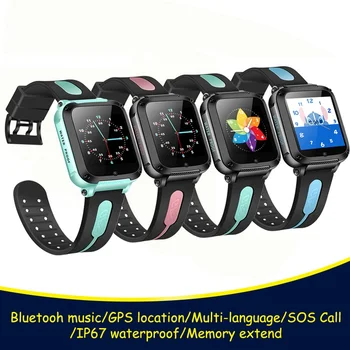 

Smart GPS Location SOS Call Remote Monitor Camera Wristwatch Tracker Kids Child Students Bluetooth Music Watch IP67 Waterproof