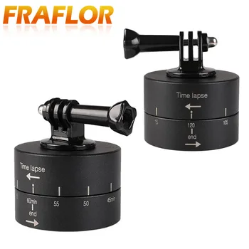 

60/120 Minute Automatic Time Lapse 360 For GoPro Rotation Time Lapse Timer Tripod Head Photography Delay Automatic Tilt Head