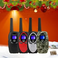 2 шт. RETEVIS RT628 Мини Портативная рация для детей радио 0,5 Вт PMR UHF частота, переносной радиоприемник, Портативная радиостанция, рождественский подарок