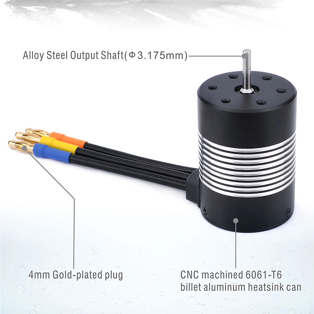 Moteur Brushless 2300KV-7700KV 3.175mm pour RC 1/10