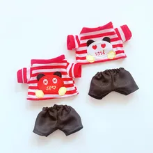 

Doll clothes Fit For 20cm EXO Lovely Short Panda shirt+short bants Toy for Girl Doll Accesory