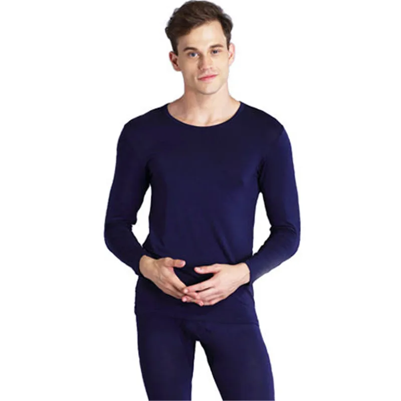 Men Thermal Underwear Vintage Style O-Neck Long Johns Male Cotton Modal Thermo Clothes For Men Sports Thermals