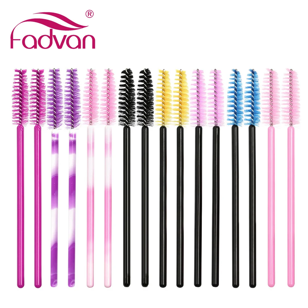 100 Pcs/Pack Disposable Mascara Wands Mini Eyelash Brushes Mascara