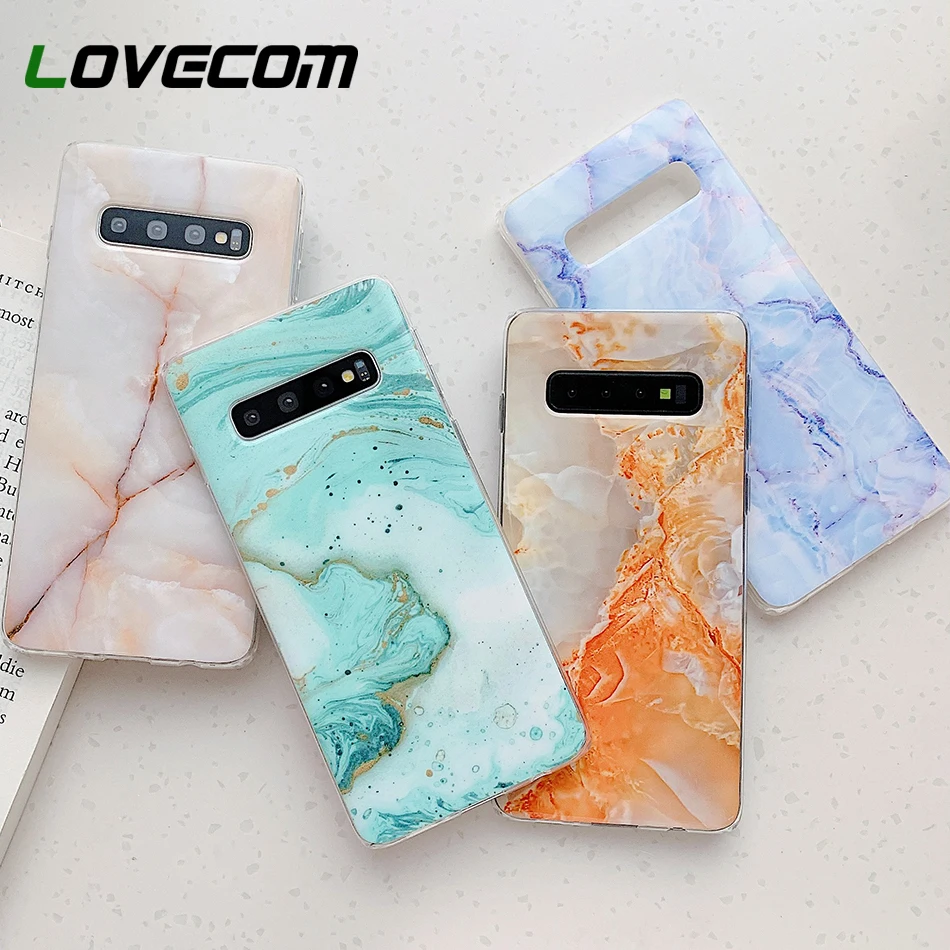 Чехол LOVECOM для телефона Samsung Galaxy S20FE S20 S21 S10 Plus A51 A50 A70 Note 10 Pro винтажный мраморный