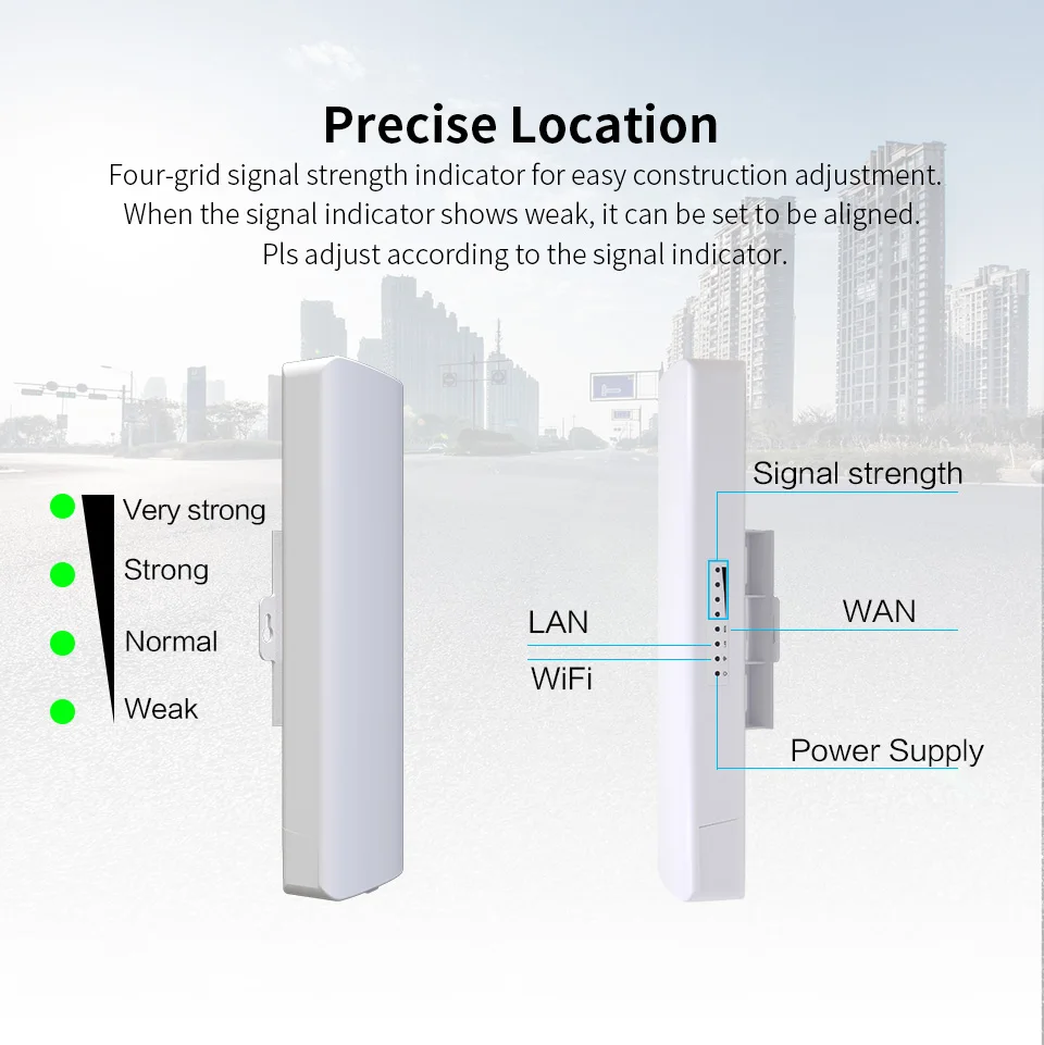 Stock COMFAST Long Range 5KM Outdoor Wireless AP Router Wi-fi Bridge 900Mbps 5Ghz WIFI CPE 12dBi WI-FI Antenna Nanostation Route dual band wifi router