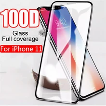 100D Защитное стекло для iPhone 7 8 6 6s Plus X XR 11 закаленное защитное стекло для iPhone 11 Pro X XR XS Max стеклянная пленка