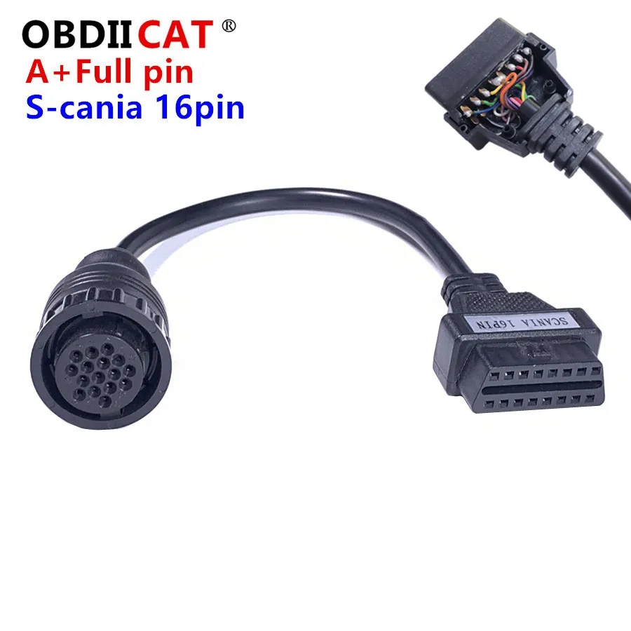 S--CAN-IA 16Pin кабель 16 Pin OBD2 удлинитель для диагностического кабеля Sc-an-ia | Автомобили и