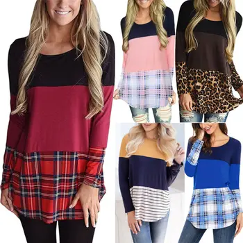 

Pudcoco New Pregnant Women Casual Patchwork Maternity T-shirt Nursing Tops Breastfeeding Mohter Lady Clothes Outfits