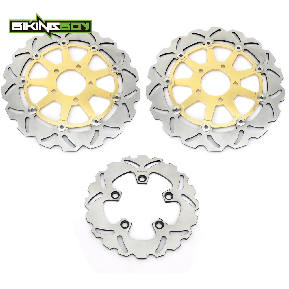 BIKINGBOY для SUZUKI GSXR 600 750 1997-2003 GSX-R 1000 ввиде горшка 01-02 TL1000R 98-03 TL1000S 97-01 спереди и сзади тормозные диски роторы - Цвет: Wavy Gold