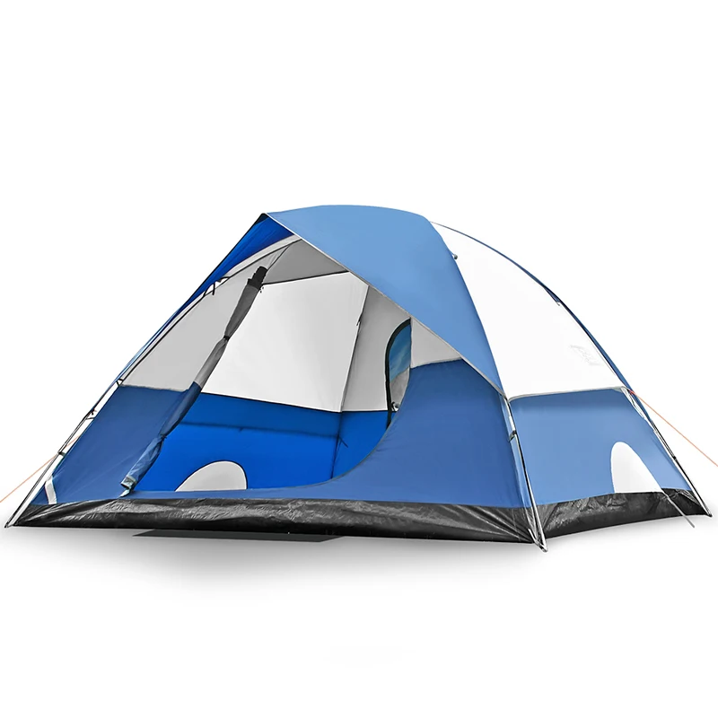 Продвижение 2/4/6 Человек Палатка большое пространство Семья палатка Водонепроницаемый Пляжный Тент Пеший Туризм рюкзак палатка - Цвет: blue 6-8person