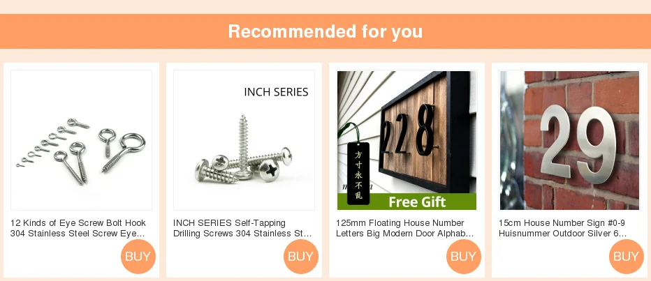 10PCS 37mm Eye Screw Bolt Hook 304 Stainless Steel Screw Eye DIY Rope Accessories Wood Screws Jewellery Accessories