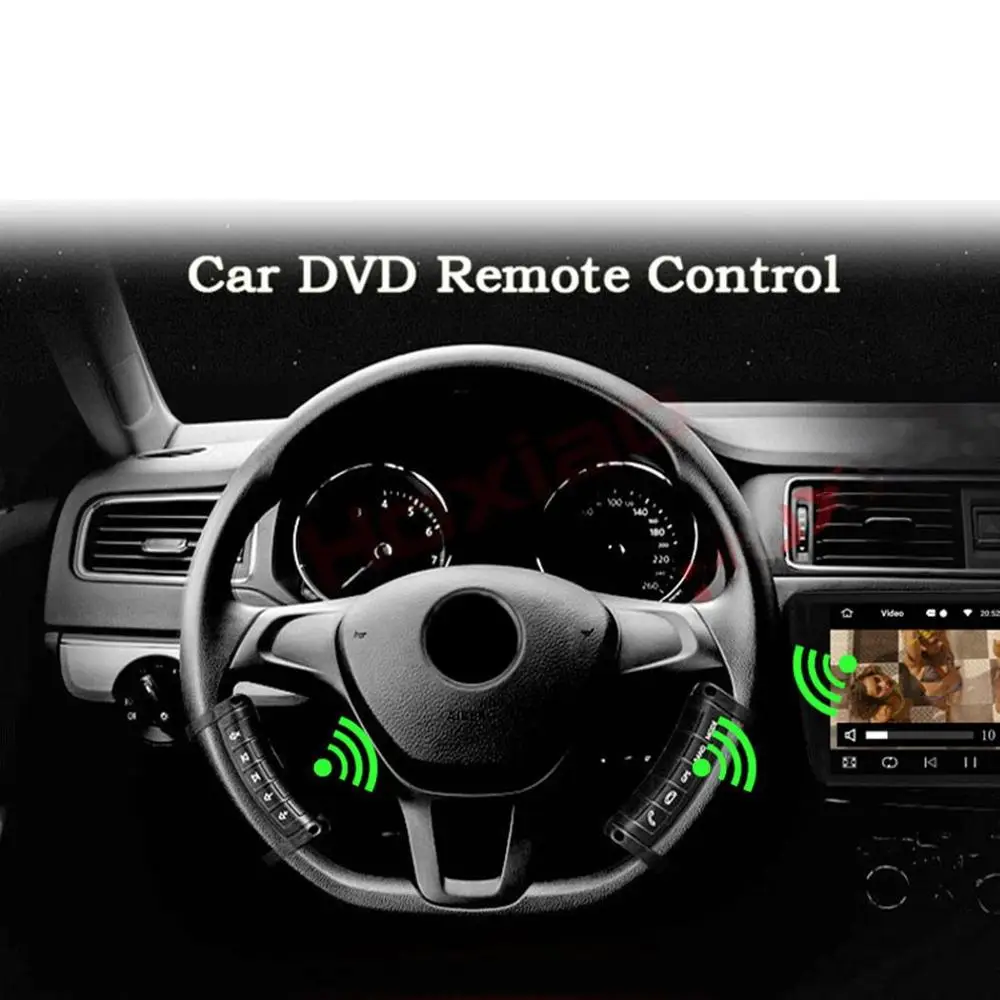 

Universal Square Control Steering Wheel Controller Universal Wireless Multi-Function Dvd Navigation Button Remote Control