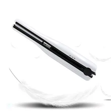 2 в 1 Беспроводные щипцы для завивки волос, Керамический выпрямитель для волос, перезаряжаемый керамический плоский утюжок, зарядка через usb, мини утюжок для волос