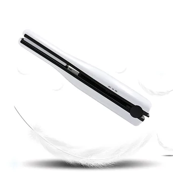 

2 In 1 Cordless Curling Iron Ceramic Hair Straightener Rechargeable Ceramic Flat Iron USB Charging Mini Iron Hair