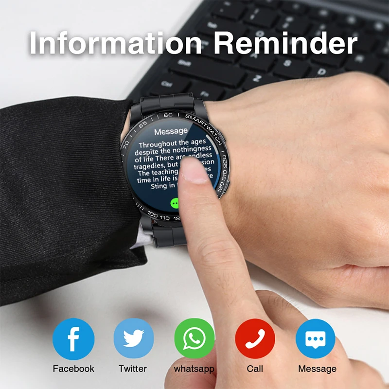 LIGE New Smart Phone Watch Men Women Sports