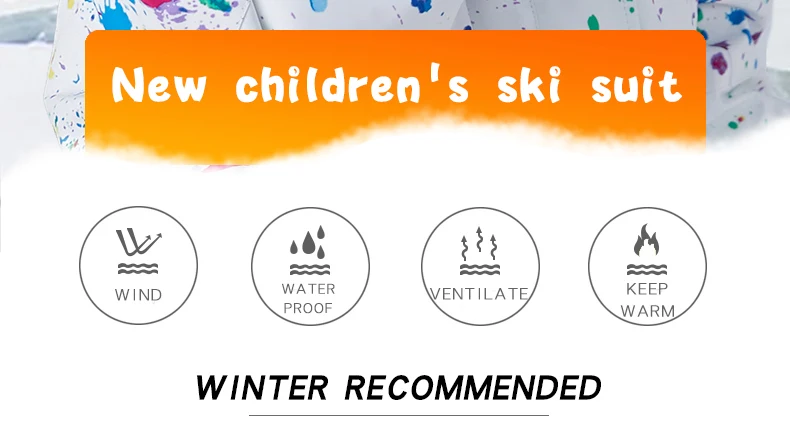 Детская куртка лыжный костюм Детская Водонепроницаемая теплая куртка и штаны для девочек зимняя Лыжная одежда для занятий сноубордингом Ch