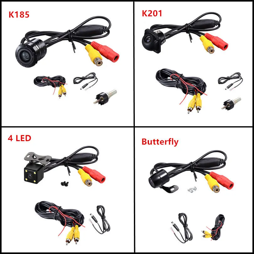GSPSCN Parking System 2 in 1 TFT 5 HD Car Monitor with 170 Degrees Waterproof Car rear view Backup infrared camera + monitor