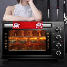 4 шт. Рождественская Ручка дверцы холодильника крышка кухонная техника перчатка протектор веселая Рождественская Кукла крышка набор нетканый F927