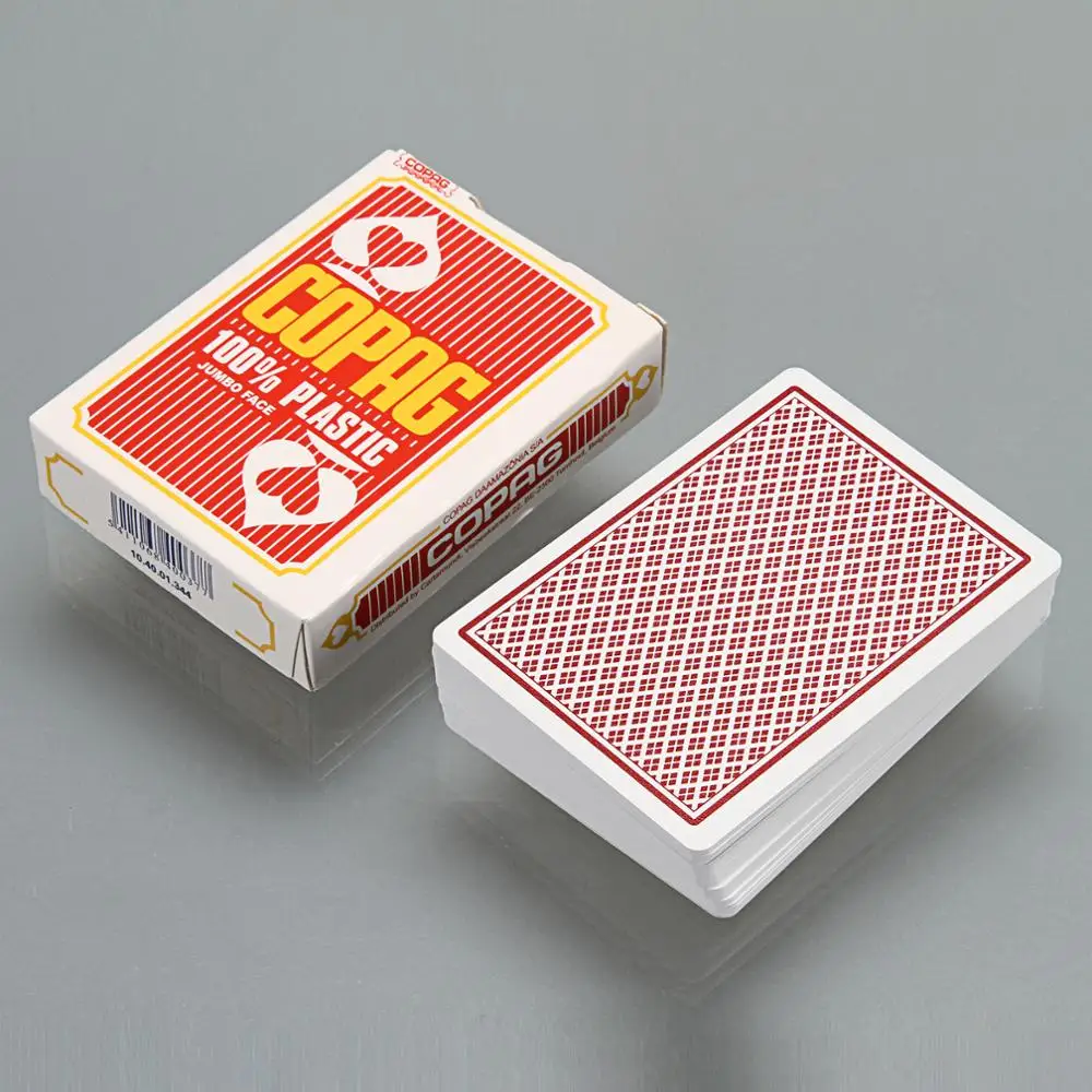 Newest Copag Poker100% Plastic Red/Blue Regular Playing Cards Standard Sealed Decks Magic Tricks Poker Magice | Дом и сад