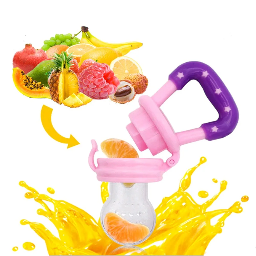 1PC Baby Girl Teether Nipple Fruit Food Mordedor Bite Silicone Teethers Safety Feeder Bite Food Nipple Teether Oral Care 4-12M