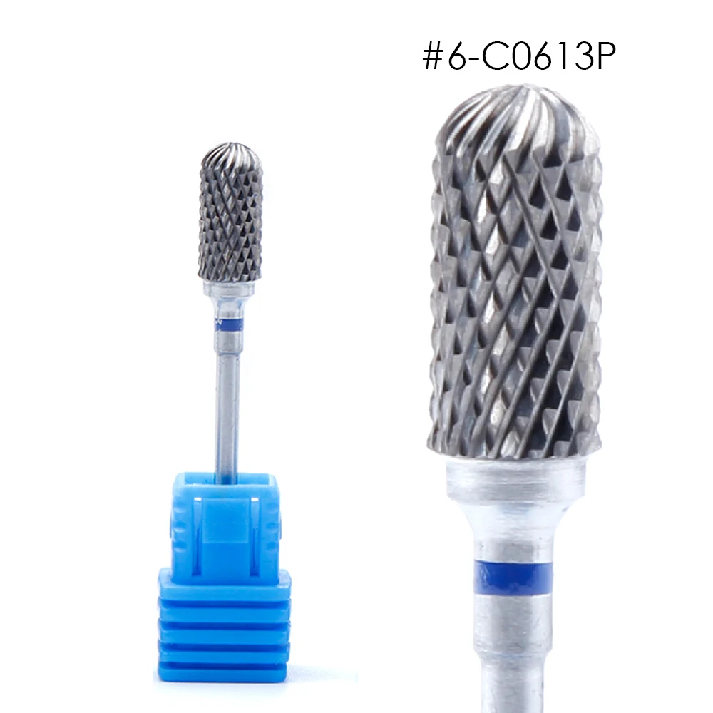 1PC Nail Drill Bits Apparatus for Manicure Blue Tungsten Carbide Cutters for Manicure Gel Remover Nail Pedicure Polish Drill Bit - Цвет: C0613P